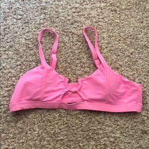 Pink Women's bikini top. SHEIN